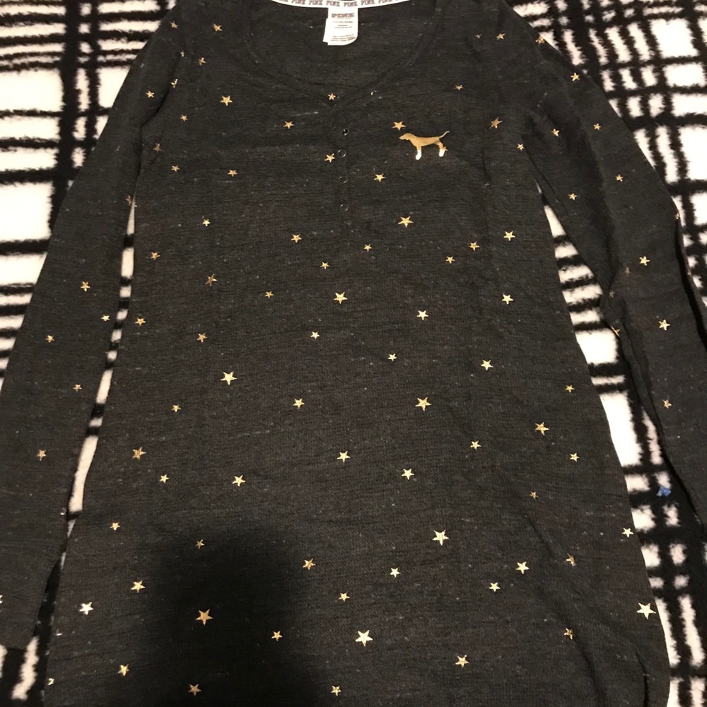 PINK VS Stars Long Sleeve Sleep Shirt